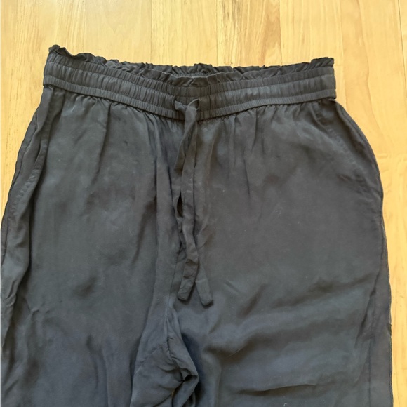 Jenni Kayne Rio Trouser Elastic Waist Pockets Pull On Black Pants M - Picture 3 of 9